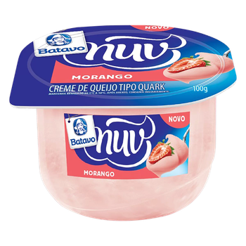 CREME QUARK BATAVO NUV MORANGO 100G