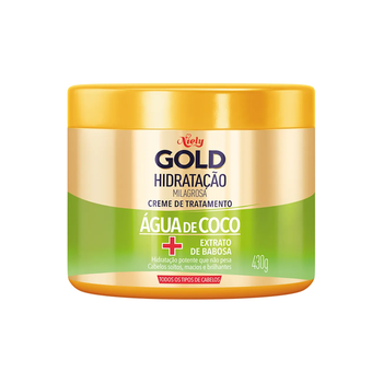 MASCARA TRATAMENTO NIELY GOLD HIDRATACAO AGUA DE COCO 430G