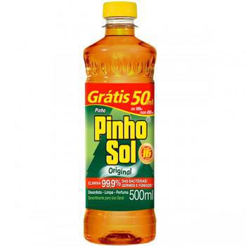DESINFETANTE PINHO SOL LEVE 500ML PAGUE 450ML