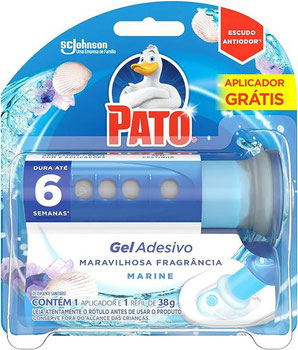 DESINFETANTE SANITARIO PATO GEL ADESIVO MARINE C/APLICADOR GRATIS 38G