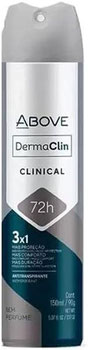 DESODORANTE ABOVE ANTITRANSPIRANTE AERO DERMACLINICAL 72H S/PERFUME 150ML