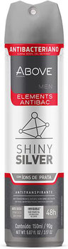 DESODORANTE ABOVE ANTITRANSPIRANTE AERO ELEMENTS SHINY SILVER 150ML