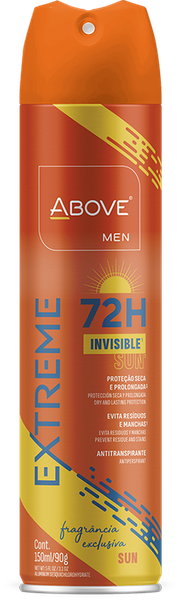 DESODORANTE ABOVE ANTITRANSPIRANTE EXTREME SUN 72H 150ML
