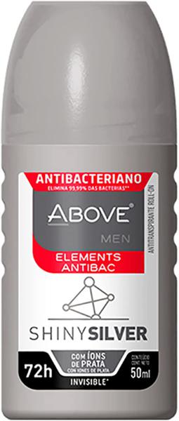 DESODORANTE ABOVE ANTITRANSPIRANTE ROLL-ON ELEMENTS SHINY SILVER MEN 50ML