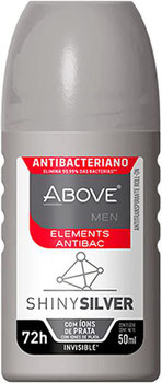 DESODORANTE ABOVE ANTITRANSPIRANTE ROLL-ON ELEMENTS SHINY SILVER MEN 50ML
