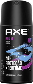 DESODORANTE AXE AEROSOL PROTECAO 48H MARINE 90ML