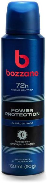 DESODORANTE BOZZANO AEROSOL POWER PROTECTION CARVAO ATIVADO 90G