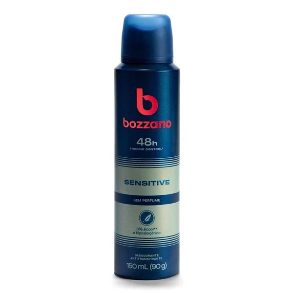 DESODORANTE BOZZANO AEROSOL SENSITIVE S/PERFUME 150ML
