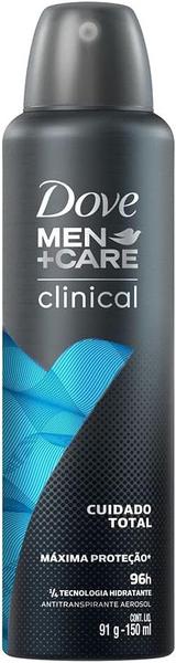 DESODORANTE DOVE AEROSOL MEN CLINICAL CUIDADO TOTAL 91ML