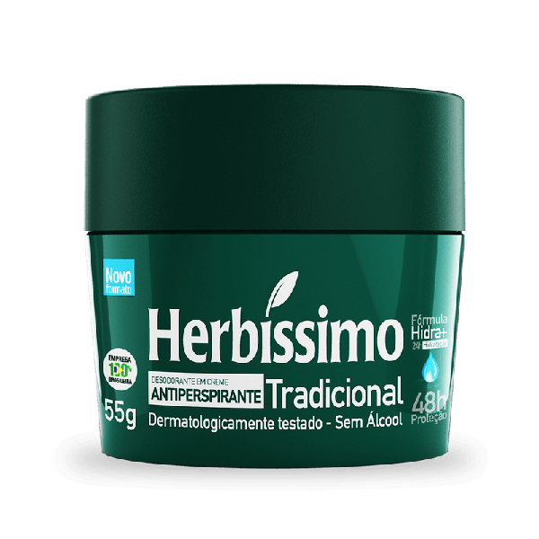 DESODORANTE HERBISSIMO CREME TRADICIONAL 55G