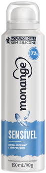 DESODORANTE MONANGE AEROSOL SENSIVEL S/PERFUME 150ML