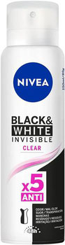 DESODORANTE NIVEA AEROSOL INVISIBLE BLACK & WHITE CLEAR 150ML
