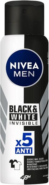 DESODORANTE NIVEA AEROSOL MEN INVISIBLE BLACK & WHITE 150ML