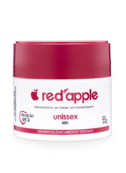 DESODORANTE RED APPLE CREME UNISSEX PROTECAO SECA 55G