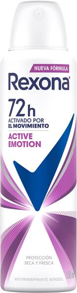 DESODORANTE REXONA AEROSOL ACTIVE EMOTION 72H 150ML