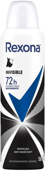 DESODORANTE REXONA AEROSOL INVISIBLE 72H 150ML