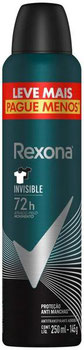 DESODORANTE REXONA AEROSOL MEN INVISIBLE LEVE MAIS PAGUE MENOS 145ML