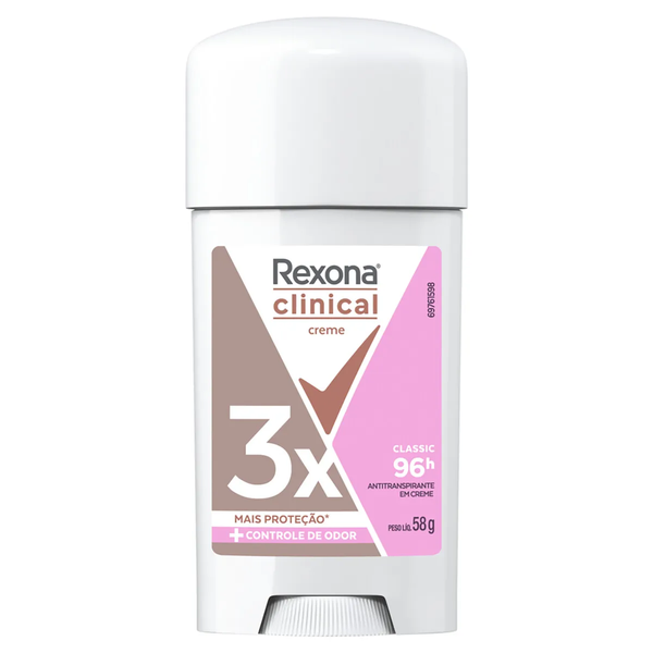 DESODORANTE REXONA CREME CLINICAL CLASSIC 58G
