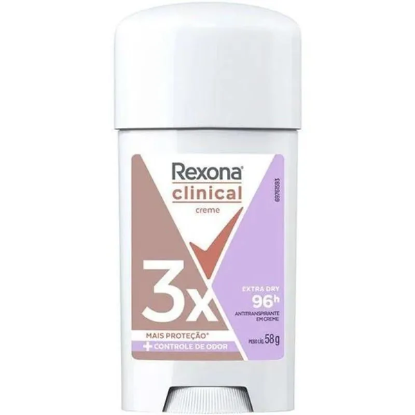 DESODORANTE REXONA CREME CLINICAL EXTRA DRY 58G