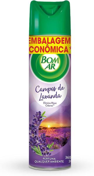 ODORIZADOR AMBIENTE BOM AR AERO CAMPOS DE LAVANDA 360ML