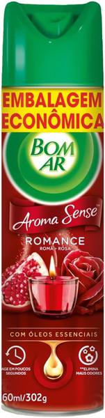 ODORIZADOR AMBIENTE BOM AR AERO ROMANCE EMBALAGEM ECONOMICA 360ML