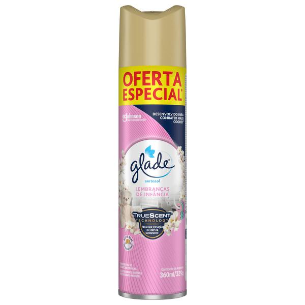 DESODORIZANTE AMBIENTE GLADE AEROSOL LEMBRANCAS DE INFANCIA PROMOCIONAL 360ML