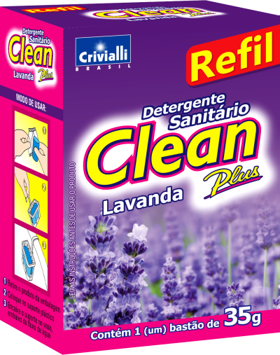 DETERGENTE SANITARIO CLEAN PLUS LAVANDA REFIL 35G