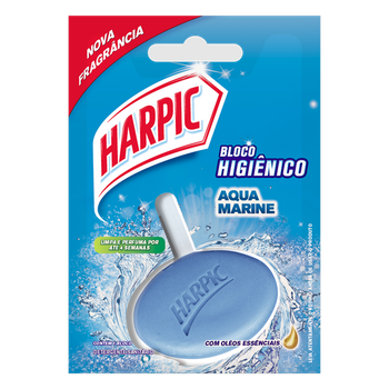 DETERGENTE SANITARIO HARPIC BLOCO HIGIENICO AQUA MARINE