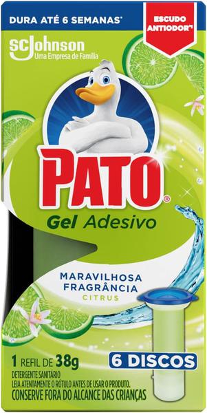 DETERGENTE SANITARIO PATO GEL ADESIVO CITRUS REFIL 38G