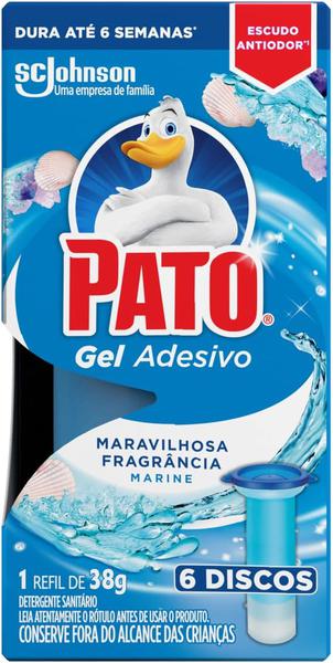 DETERGENTE SANITARIO PATO GEL ADESIVO MARINE REFIL 38G