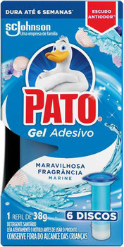 DETERGENTE SANITARIO PATO GEL ADESIVO MARINE REFIL 38G