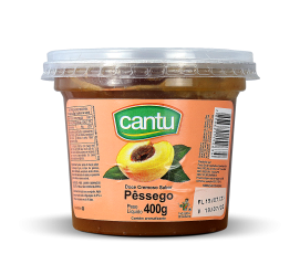 DOCE FRUTA CANTU PESSEGO 400G