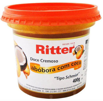 DOCE FRUTA RITTER ABOBORA C/COCO 400G
