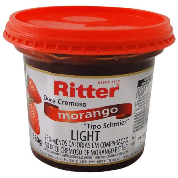 DOCE FRUTA RITTER LIGHT MORANGO 380G