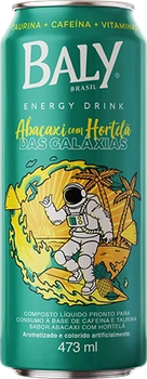 ENERGETICO BALY ENERGY DRINK ABACAXI C/HORTELA 473ML