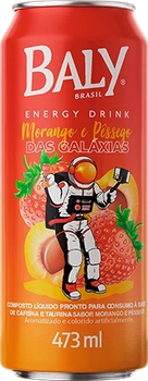 ENERGETICO BALY ENERGY DRINK MORANGO/PESSEGO 473ML