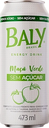 ENERGETICO BALY ENERGY DRINK S/ACUCAR MACA VERDE 473ML
