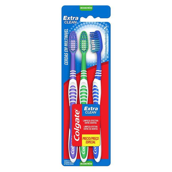 ESCOVA DENTAL COLGATE EXTRA CLEAN MEDIA  LEVE 3 PAGUE 2
