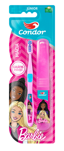 ESCOVA DENTAL CONDOR JUNIOR BARBIE C/ESTOJO REF.3160-0