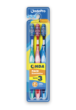 ESCOVA DENTAL JADEPRO ONDA MACIA C/3 REF.819