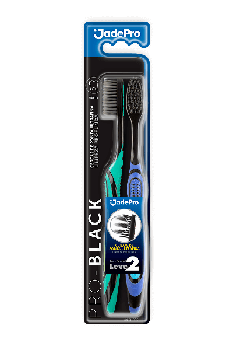 ESCOVA DENTAL JADEPRO PRO BLACK MACIA C/2 REF.732