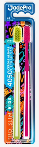 ESCOVA DENTAL JADEPRO PRO-SLIM EXTRA MACIA KIDS C/2 REF.362