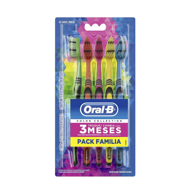 ESCOVA DENTAL ORAL-B COMPLETE COLORS COLECTION C/5
