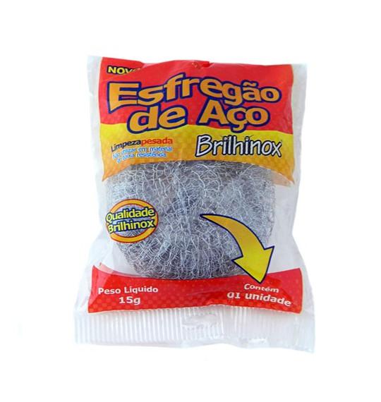 ESFREGAO ACO BRILHINOX C/2 15G