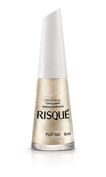 ESMALTE RISQUE CINTILANTE PLATINO 8ML