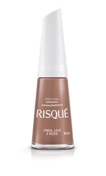 ESMALTE RISQUE CREMOSO LINDA LEVE E NUDE 8ML