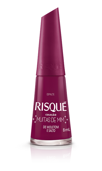 ESMALTE RISQUE CREMOSO MUITAS DE MIM DE MOLETOM E SALTO 8ML