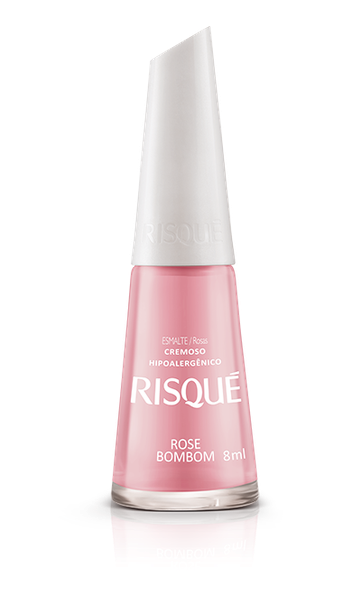 ESMALTE RISQUE CREMOSO ROSE BOMBOM 8ML