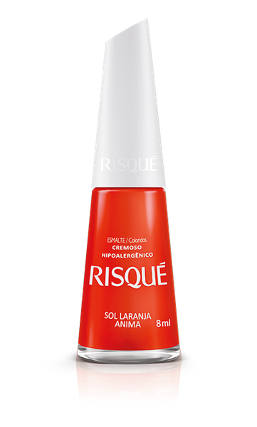 ESMALTE RISQUE CREMOSO SOL LARANJA ANIMA 8ML