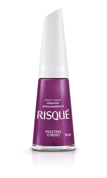 ESMALTE RISQUE CREMOSO VIOLETRAZ O NOVO 8ML